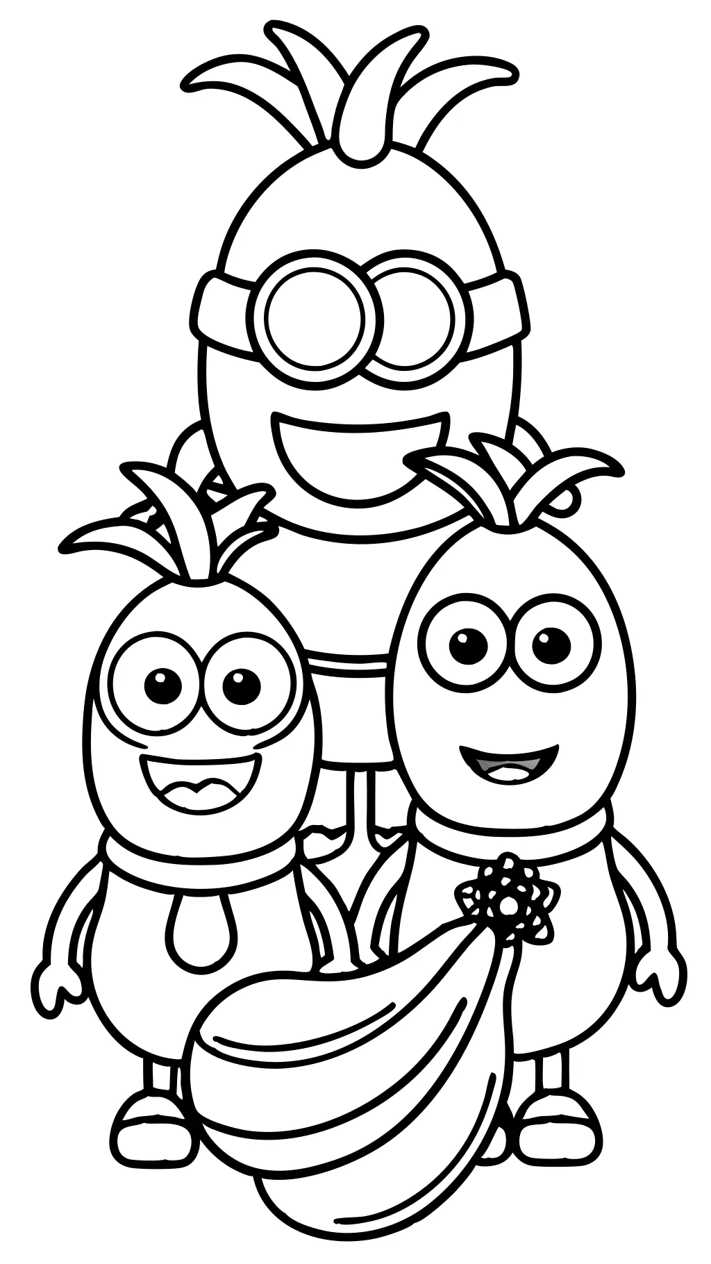 Páginas para colorear gratis Minions